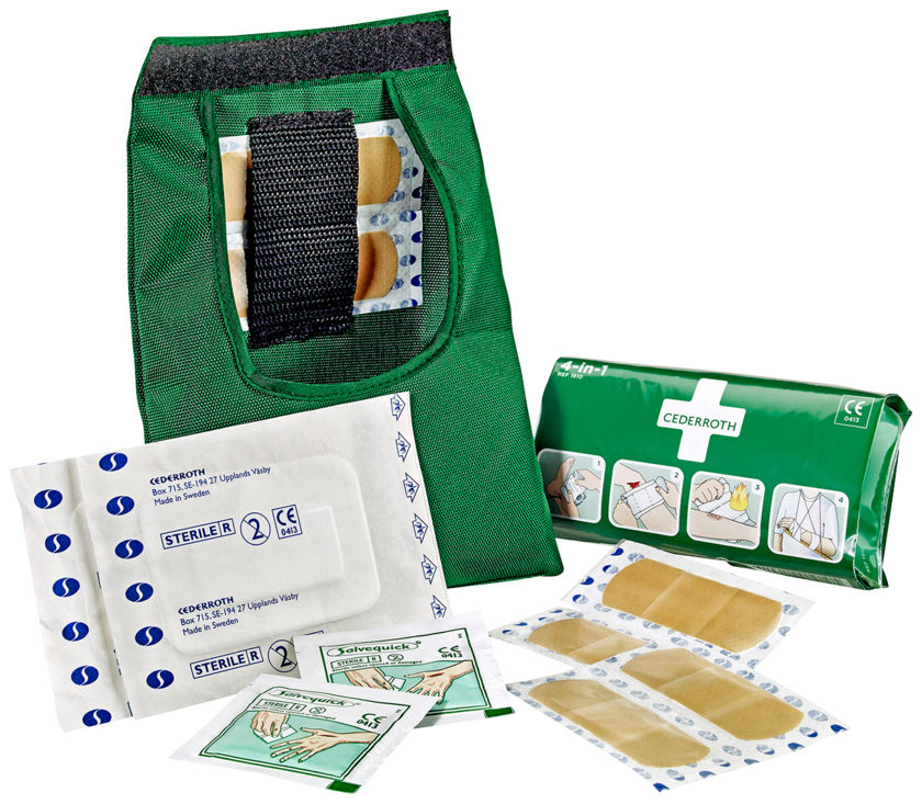 FÖRSTA HJÄLPEN-VÄSKA, CEDERROT H FIRST AID KIT SMALL