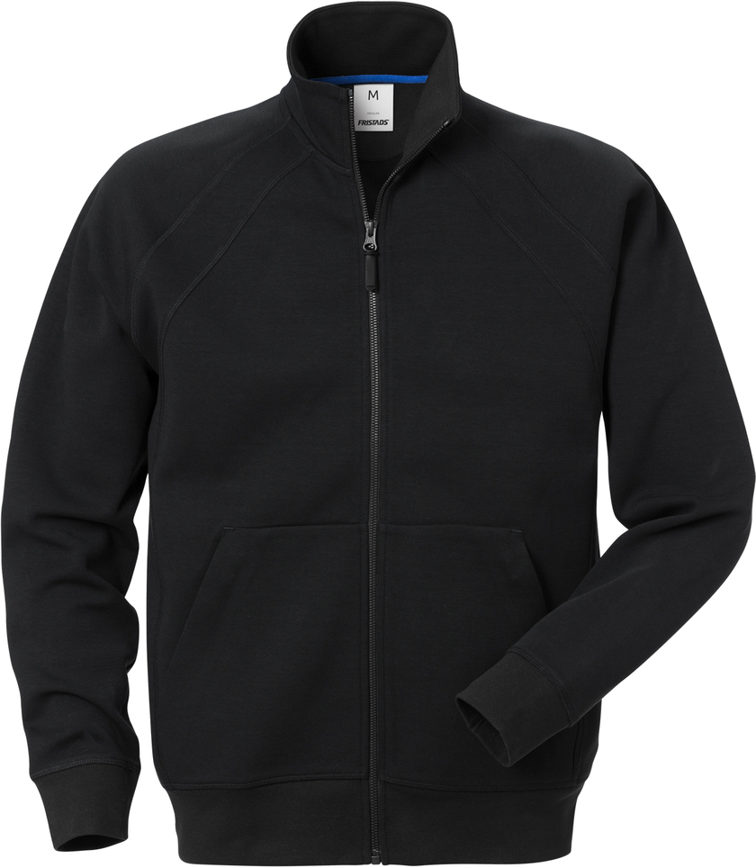 SWEATSHIRTJACKA 1756 DF SVART STL 2XL