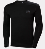 U-STÄLLTRÖJA RUNDHALS MERINO SVART XS POLYPROPYLEN LIFA
