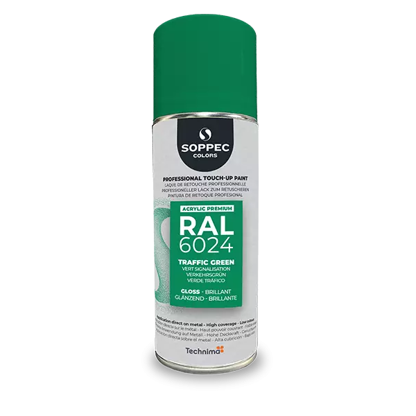 Industrial top coat Akryl RAL  6024 trafikgrön 400 ml