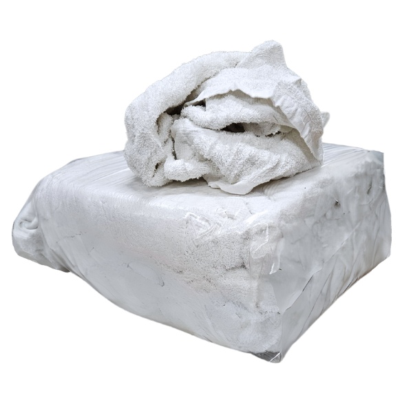Vita trasor frotté Prima 100% bomull, 10kg/bal