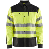 Varselskjorta Varselgul/Svart XXXL