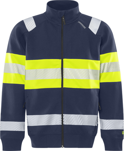 JACKA 7531 GKC SWEATSHIRT VARSEL KL 1 GUL/MARIN STL XL