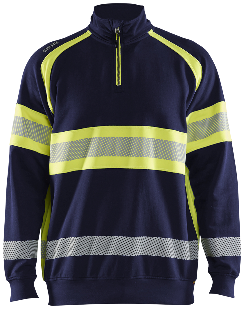 TRÖJA 35531158 XL MARIN BLÅ/VARSELGUL BLÅKLÄDER