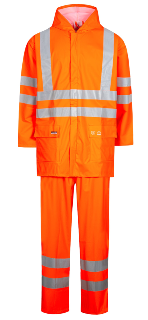 REGNSET VARSEL LR552-05 ORANGE L PU 190G/M2