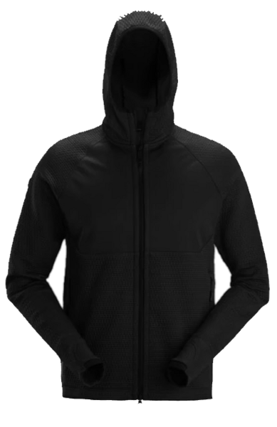 Hoodie helzip FW Svart STL: XS