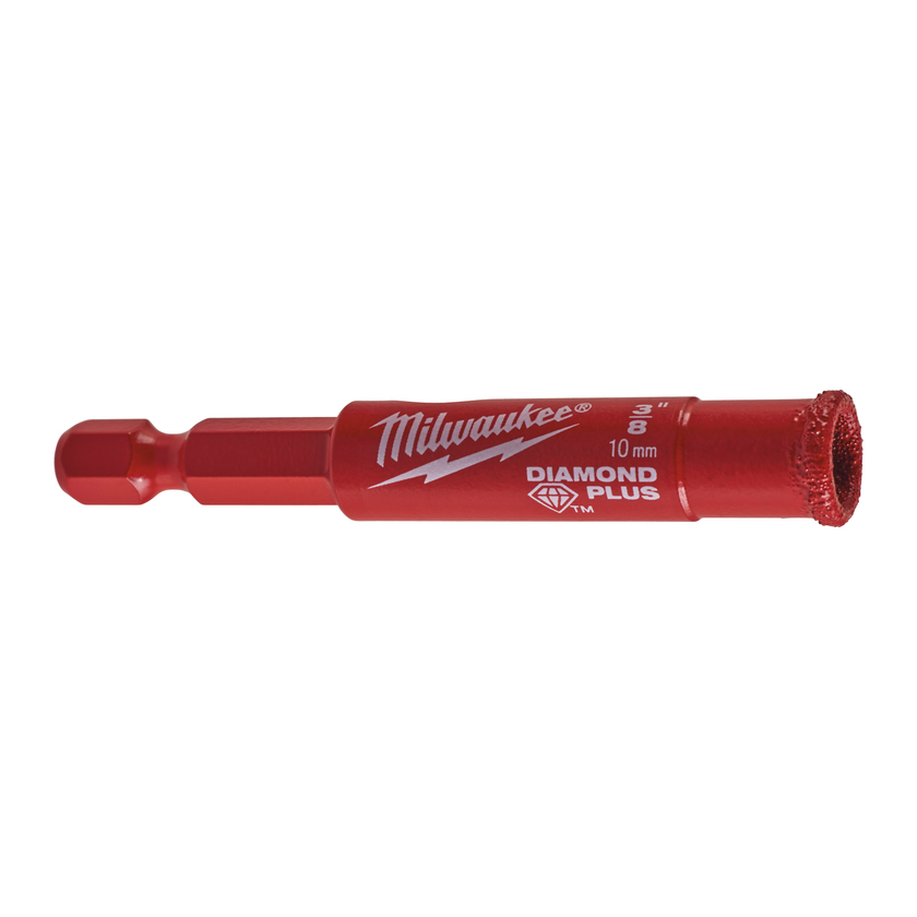 DIAMANTBORR DPLUS 10MM 1/4HEX Hålsågar med diamantförsedda k