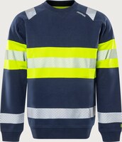 SWEATSHIRT 7530 GKC VARSEL KL 1 GUL/MARIN STL 2XL