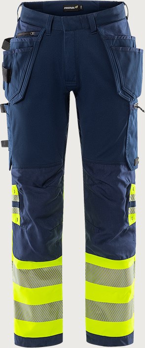 HANTVERKARBYXA 2643 GSTP KL 1 VARSELGUL/MARINBLÅ STL C48