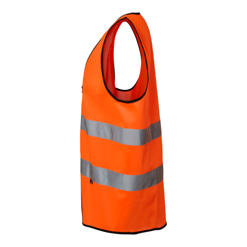 Varselväst orange zip klass 2  One size