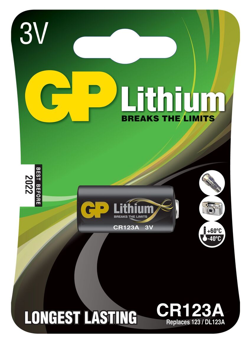 LITIUMBATTERI GP 123 A