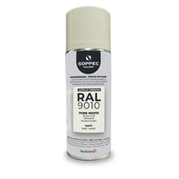 Industrial top coat Akryl RAL  9010 vit MATT 400 ml