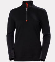 TRÖJA ZIP W HH LIFA MERINO SVART XS