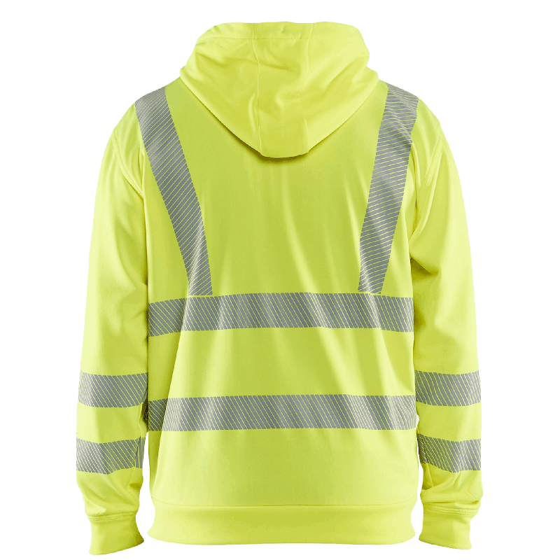 Huvtröja Varsel Full-zip Varselgul XXXL
