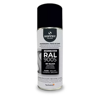 Industrial top coat Akryl RAL  9005 svart BLANK 400ml