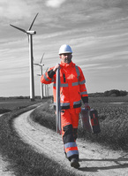 FOX Arbetsbyxa 4XL Hi-Viz oran Hi-Viz Orange/Svart 4XL