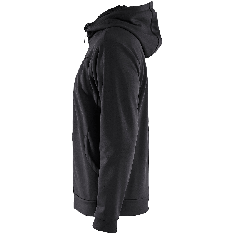 Huvtröja Full Zip Svart/Mörkgrå 4XL