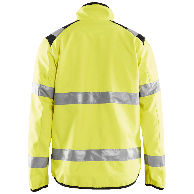 Varseljacka Softshell Varselgul/Svart XXL