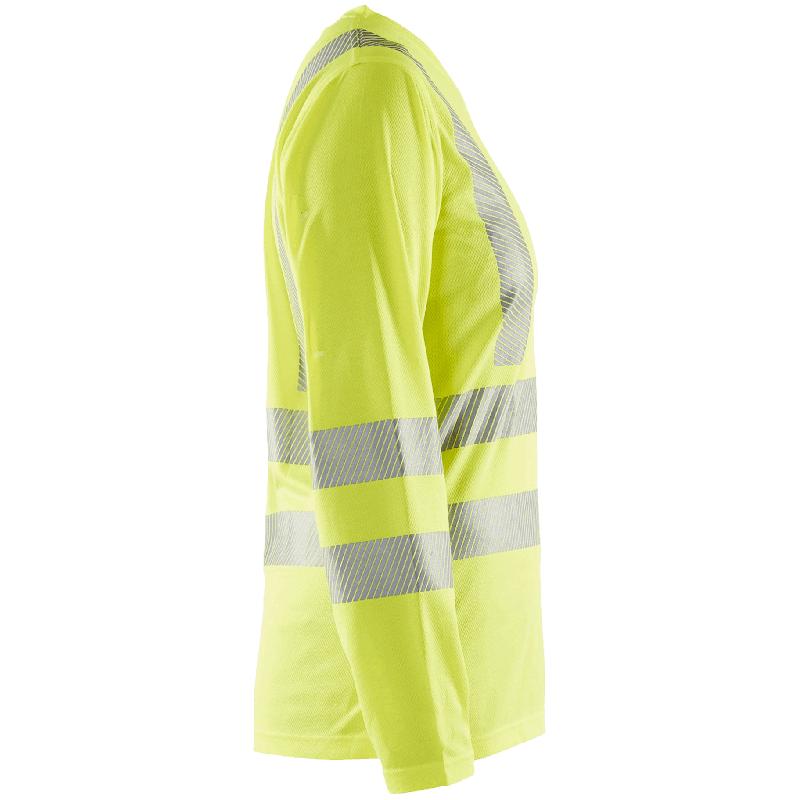 UV-skyddad långärmad varsel-t-shirt dam Varselgul M