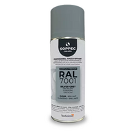 Industrial top coat Akryl RAL  7001 silvergrå 400 ml