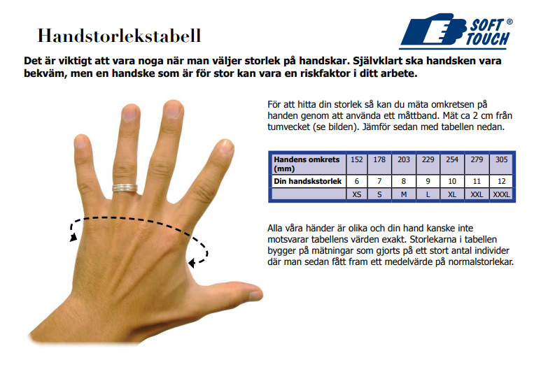 Handske Ergo Tec 11/XXL kat.2, Soft Touch
