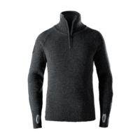 Tröja 1/2 Zip, Ull Anthracite  M Stl: S