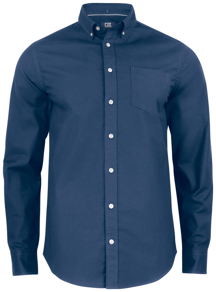 Hansville Shirt Men Blue Oxfor XXL