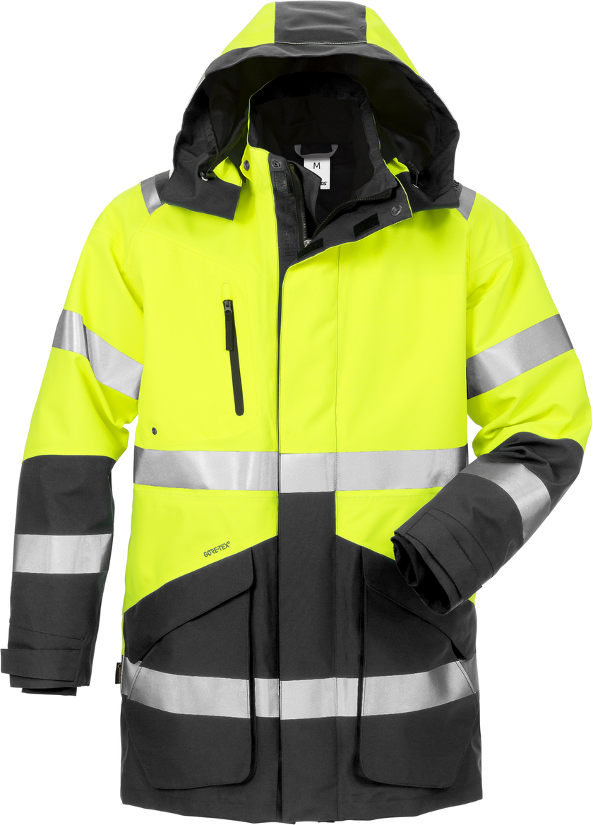 VINTERPARKAS VARSEL 4989 GXB VARSELGUL/SVART STL 2XL