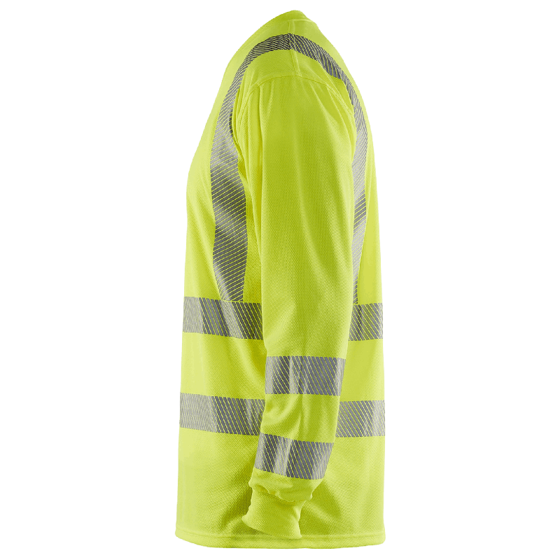 UV-skyddad långärmad varsel-T-shirt Varselgul XXXL