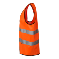 Varselväst orange zip klass 2 One size