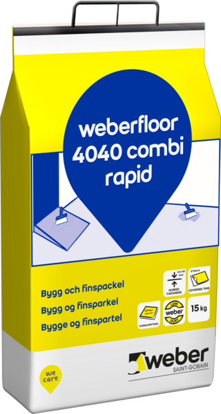 Golvbruk 4040 Combi rapid 15kg Weber