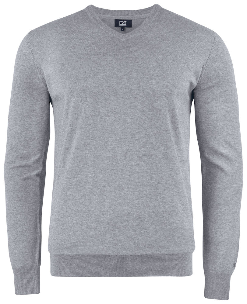 Oakville V-neck Men Grey melan 3XL