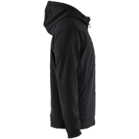 Huvtröja Full Zip Svart/Mörkgrå 4XL
