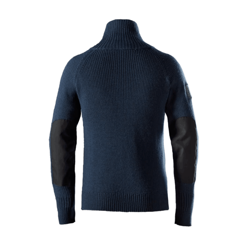 Tröja 1/2 Zip, Ull Marin Stl: XS