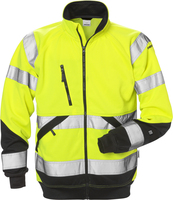 SWEATSHIRT VARSEL 7426 SHV VARSELGUL/SVART STL S