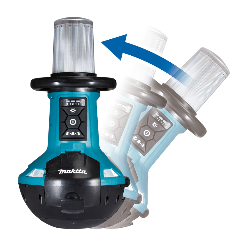 ARBETSLAMPA 18V/230V 360° 5500 / 3000 / 1500 LUMEN