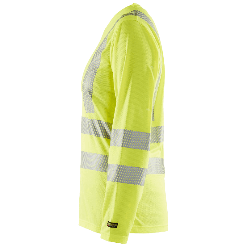 UV-skyddad långärmad varsel-t-shirt dam Varselgul M
