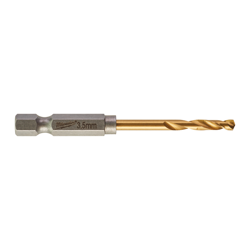 METALLBORR SW HSSG TIN 3,5MM 2 Slagtåliga HSS Titanium borr m