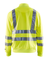 Varseltröja full zip Varselgul  L