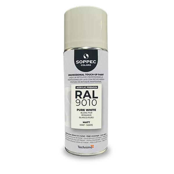 Industrial top coat Akryl RAL 9010 vit MATT 400 ml