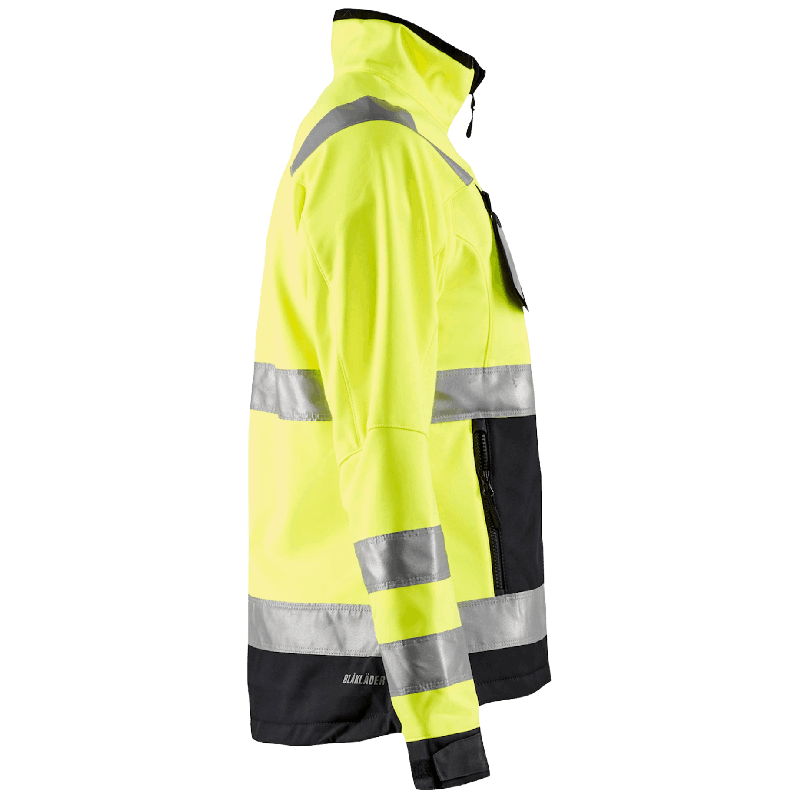Varseljacka Softshell Dam Varselgul/Svart XL