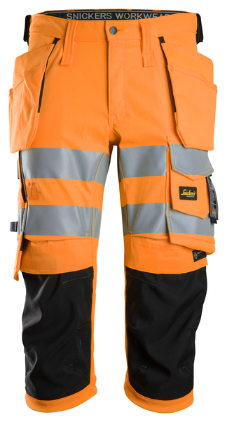 Piratbyxa stretch HF kl 2 Vars elorange/Svart Stl 50