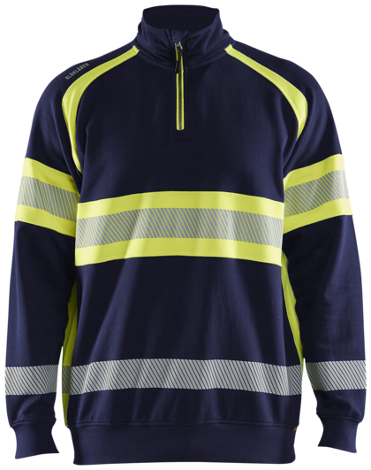 TRÖJA 35531158  XL MARIN BLÅ/VARSELGUL BLÅKLÄDER