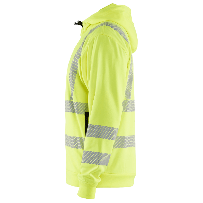 Huvtröja Varsel Full-zip Varselgul XXXL