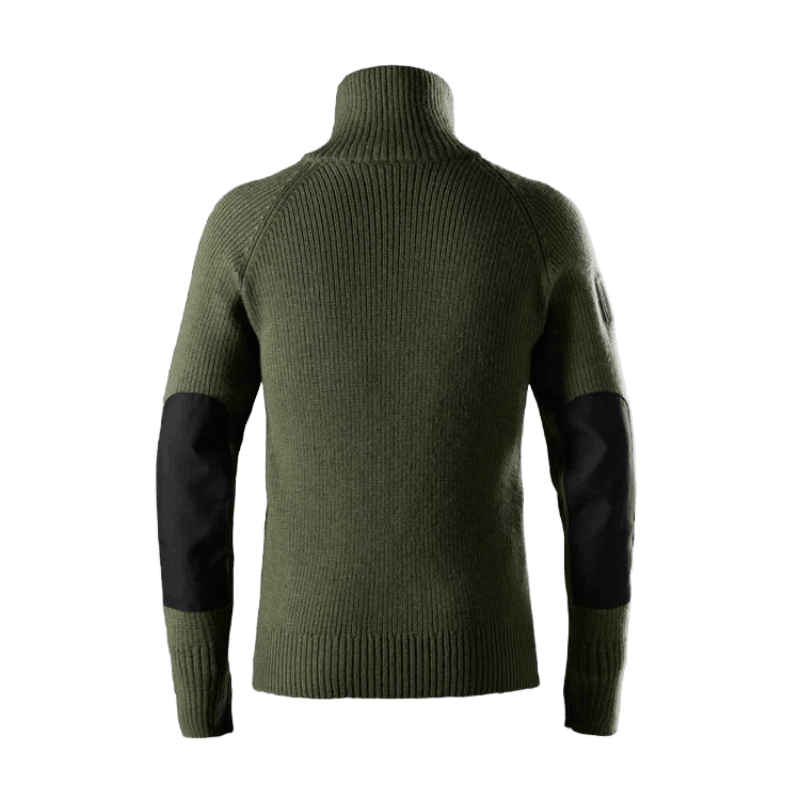 TRÖJA 1/2 ZIP, ULL KHAKIGRÖN STL: XS