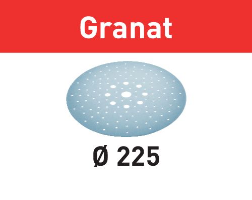SLIPPAPPER GRANAT STF D225/128 P120 GR/25