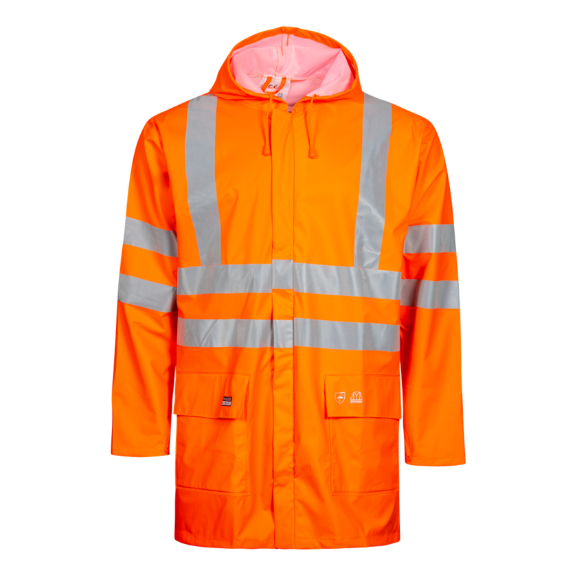 MF Regnjacka XXL Hi-Viz Orange MF Hi-Viz Regnjacka