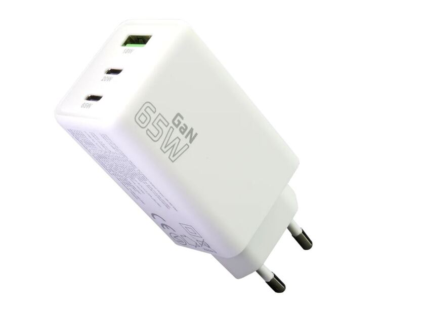 USB-laddarev EVE 655Q 65W 1xUSB/2xUSB-C