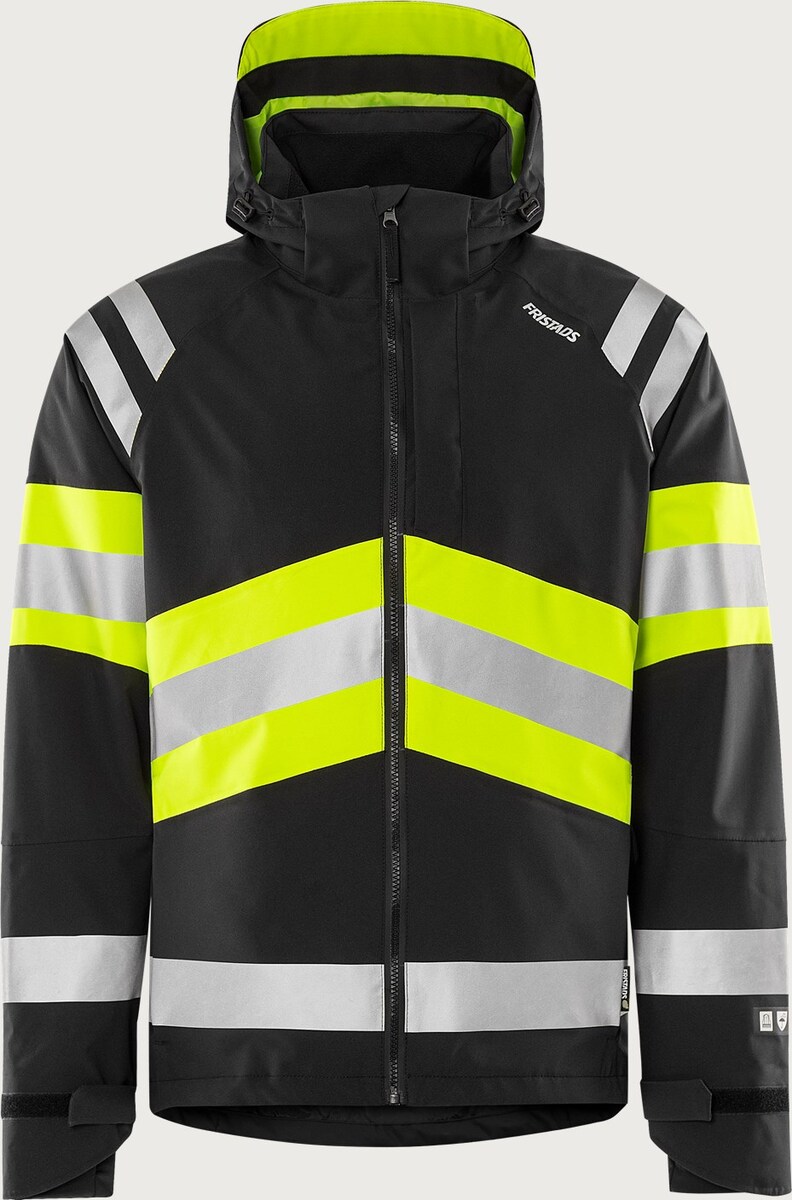 VARSEL GREEN SKALJACKA STRETCH  KL 1  VARSELGUL/SVART
