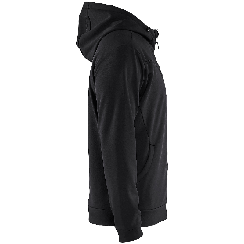 Huvtröja Full Zip Svart/Mörkgrå 4XL